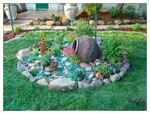 "Southwest Rain Chain Garden"