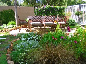 Outdoor dining patio