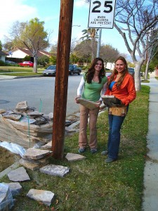 Shirley holding flagstone
