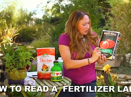 How-to-read-fertilizer-label-and feed your soil video with Shirley Bovshow
