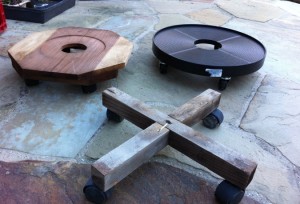 Assortment of Casters-plant-dollies-wood-plastic-edenmakersblog