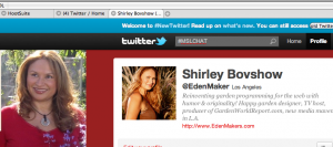Twitter photo of @Edenmaker Shirley Bovshow