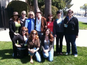 Shirley Bovshow and the new garden media at San Francisco Flower and Garden Show