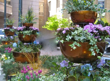 three tiered garden containers